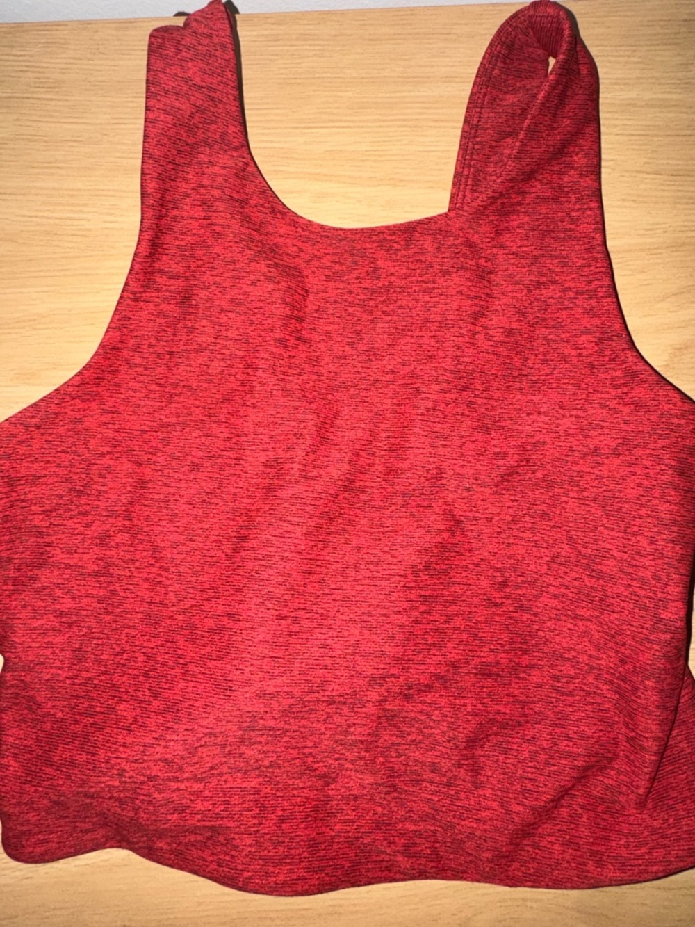 Outdoor Voices Heathered Red Scoop Neck Tank